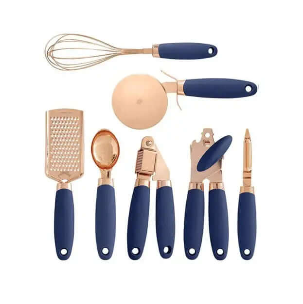 copper kitchen gadgets frying and mixing tools set